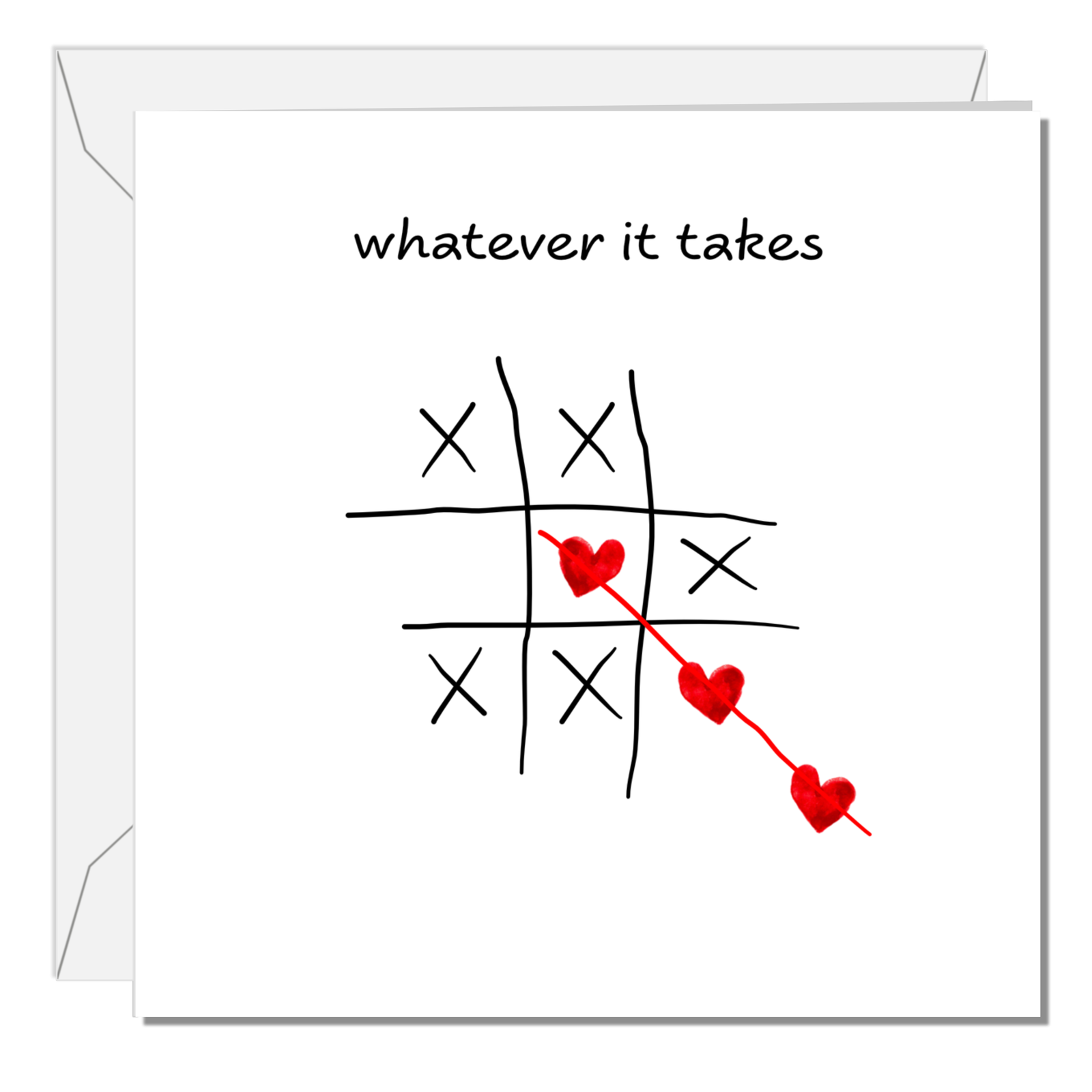 Romantic Card for Girlfriend, Boyfriend, Wife or Husband - Valentine Card, Birthday Card, Anniversary Card - I Love you unrequited love