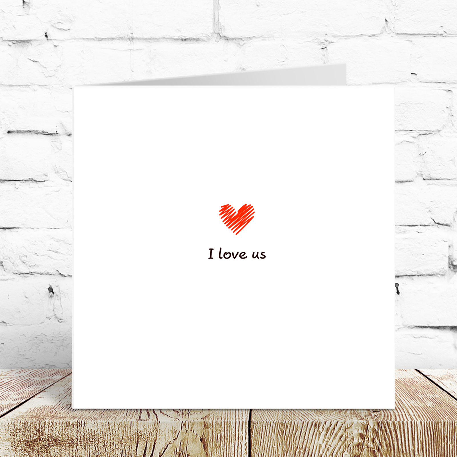 Romantic Anniversary Card, Valentines Card, Engagement Card, Wedding Card Love Us Boyfriend Girlfriend Wife Husband Red Heart Swizzoo
