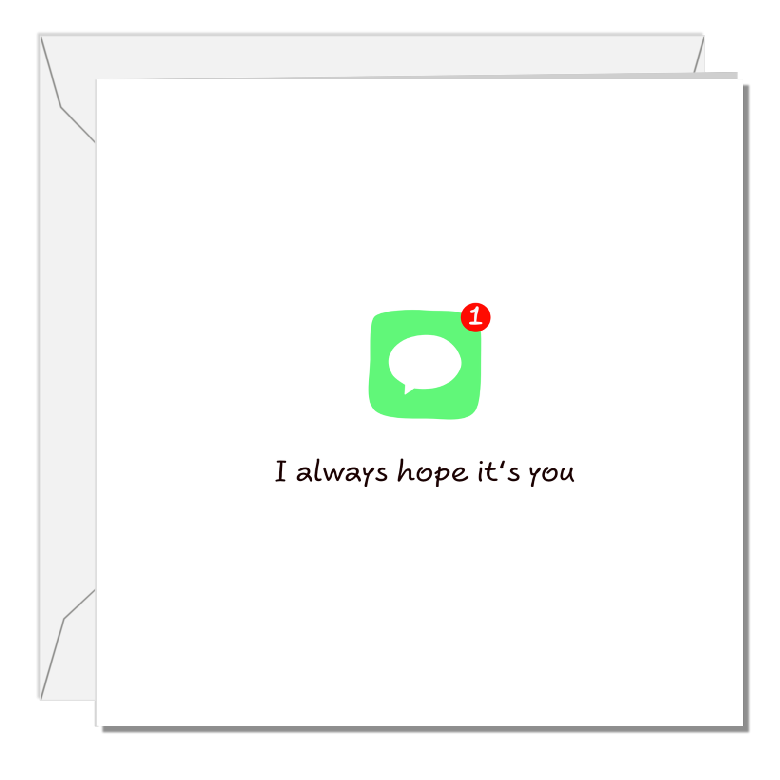 Birthday Card Valentines Day Card Him Her Love You Instagram Messaging Facebook Notification Girlfriend Boyfriend Wife Husband