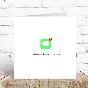 Birthday Card Valentines Day Card Him Her Love You Instagram Messaging Facebook Notification Girlfriend Boyfriend Wife Husband