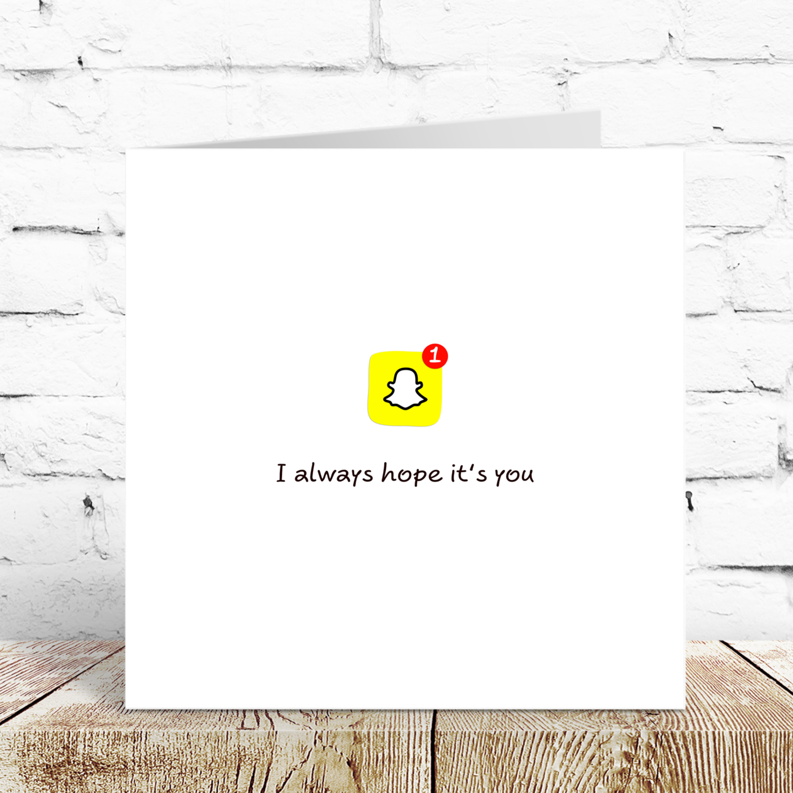 Birthday Card Valentines Day Card Anniversary Card with Snapchat Messenger Love You Girlfriend Boyfriend Wife Husband Swizzoo