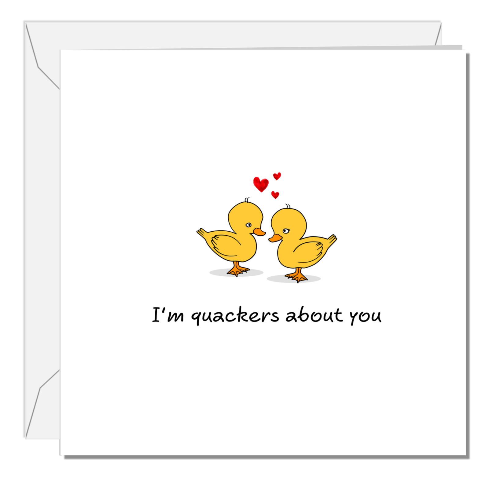 Funny Card for Anniversary, Birthday or Valentine's Day card. Girlfriend boyfriend Husband Wife Duck Chicks Quack Love SWIZZOO