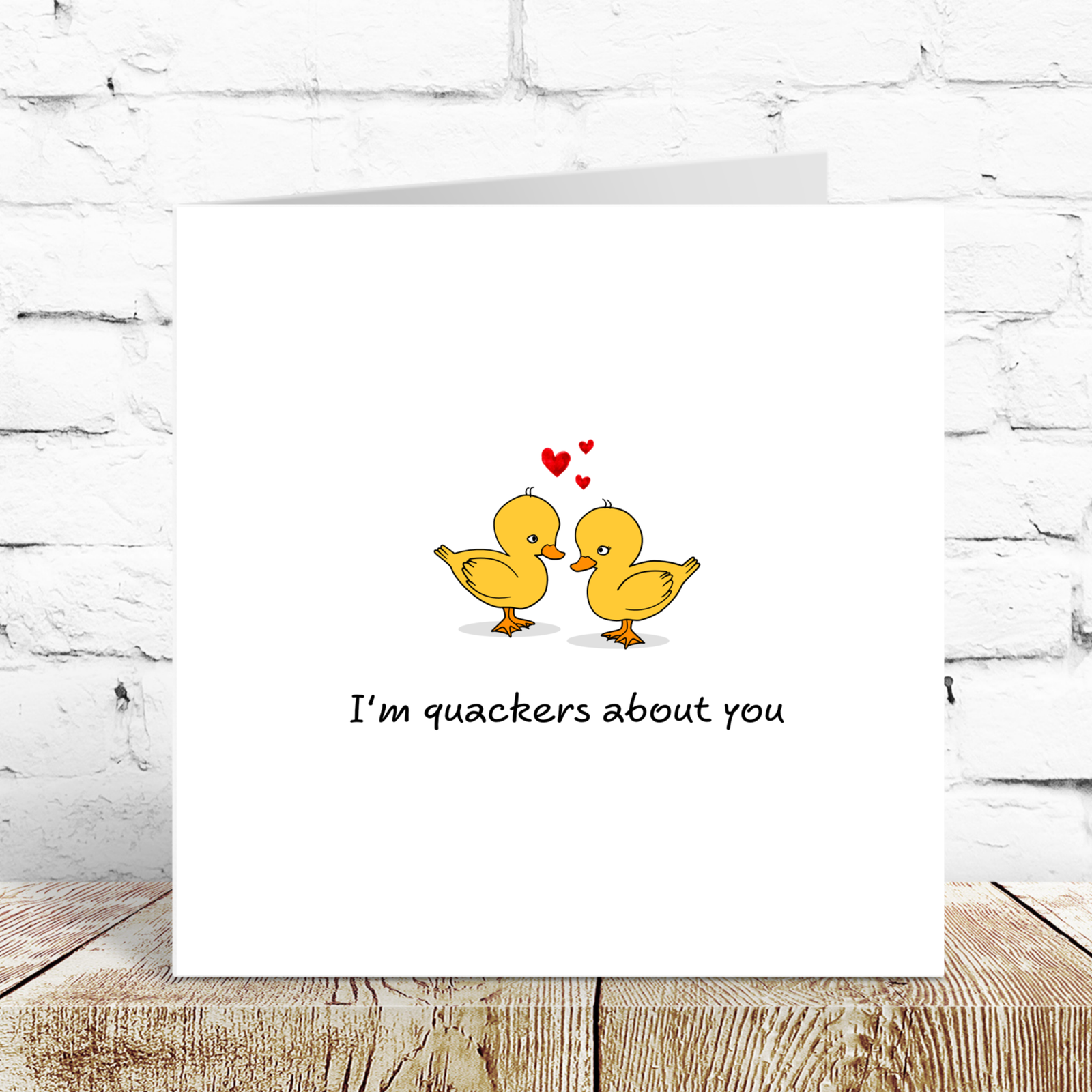 Funny Card for Anniversary, Birthday or Valentine's Day card. Girlfriend boyfriend Husband Wife Duck Chicks Quack Love SWIZZOO