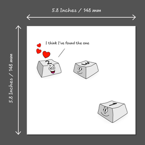 Funny Valentines Day Card Birthday Card Boyfriend Girlfriend Romantic Love The One Swizzoo