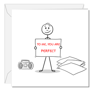 Love Actually Inspired Card for Valentines Day Anniversary Birthday Card for Boyfriend Girlfriend Husband Wife