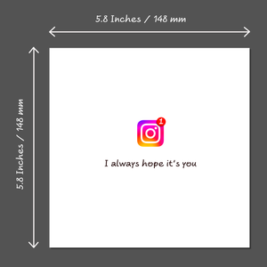 Instagram Birthday Card Valentines Day Anniversary with Instagram Messenger Love You Instagram Messaging Girlfriend Boyfriend Swizzoo