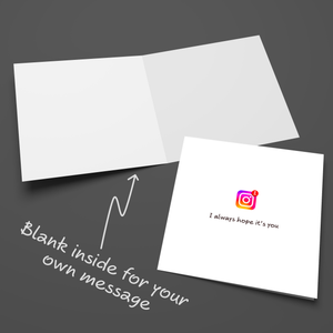 Instagram Birthday Card Valentines Day Anniversary with Instagram Messenger Love You Instagram Messaging Girlfriend Boyfriend Swizzoo