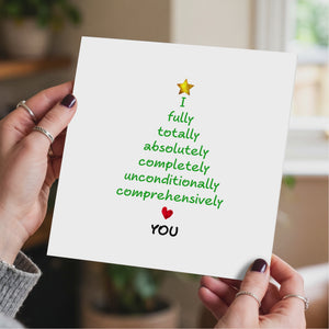 Romantic Christmas Card Love Christmas Girlfriend boyfriend wife husband lover Married Love You Special