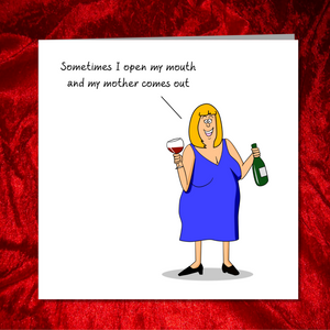Funny Birthday Card Mothers Day Card 30th 40th 50th 60th humorous humour Swizzoo
