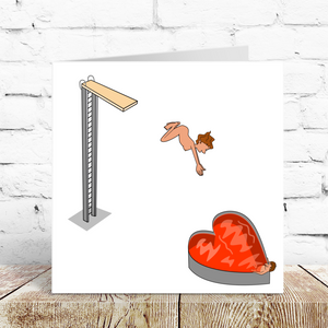 Fun Valentine's Card for Boyfriend, Fiance or Husband - Naughty Cute Love Sexy