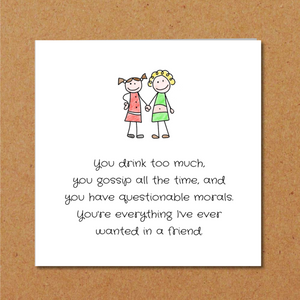 Funny Birthday Card Girl Friend