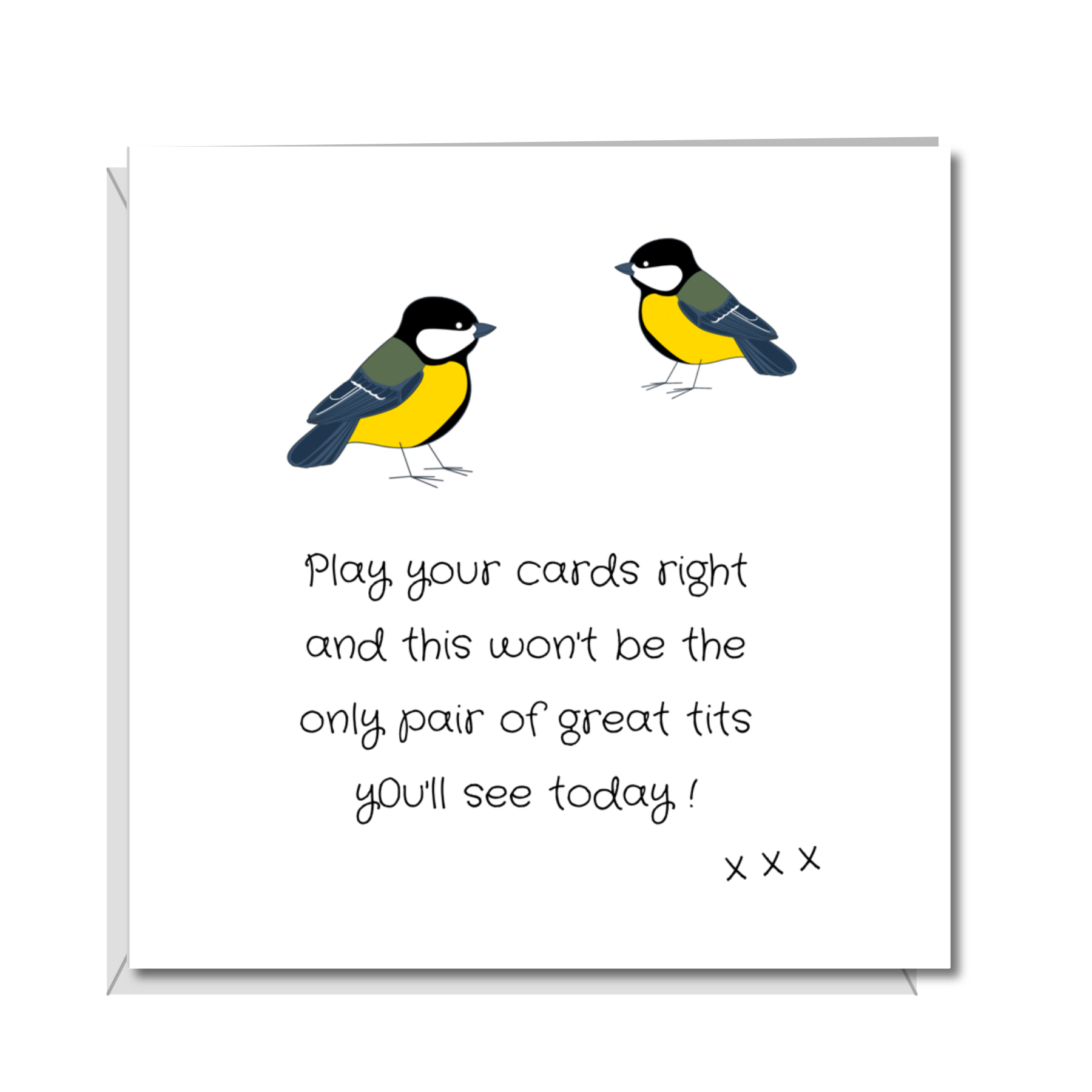 funny tits card