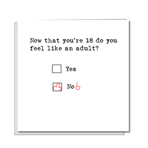 18th Birthday Card