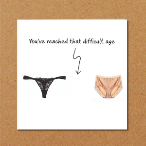 funny 30th birthday card female