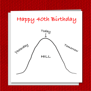 Over The Hill Card