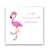 flamingo birthday card