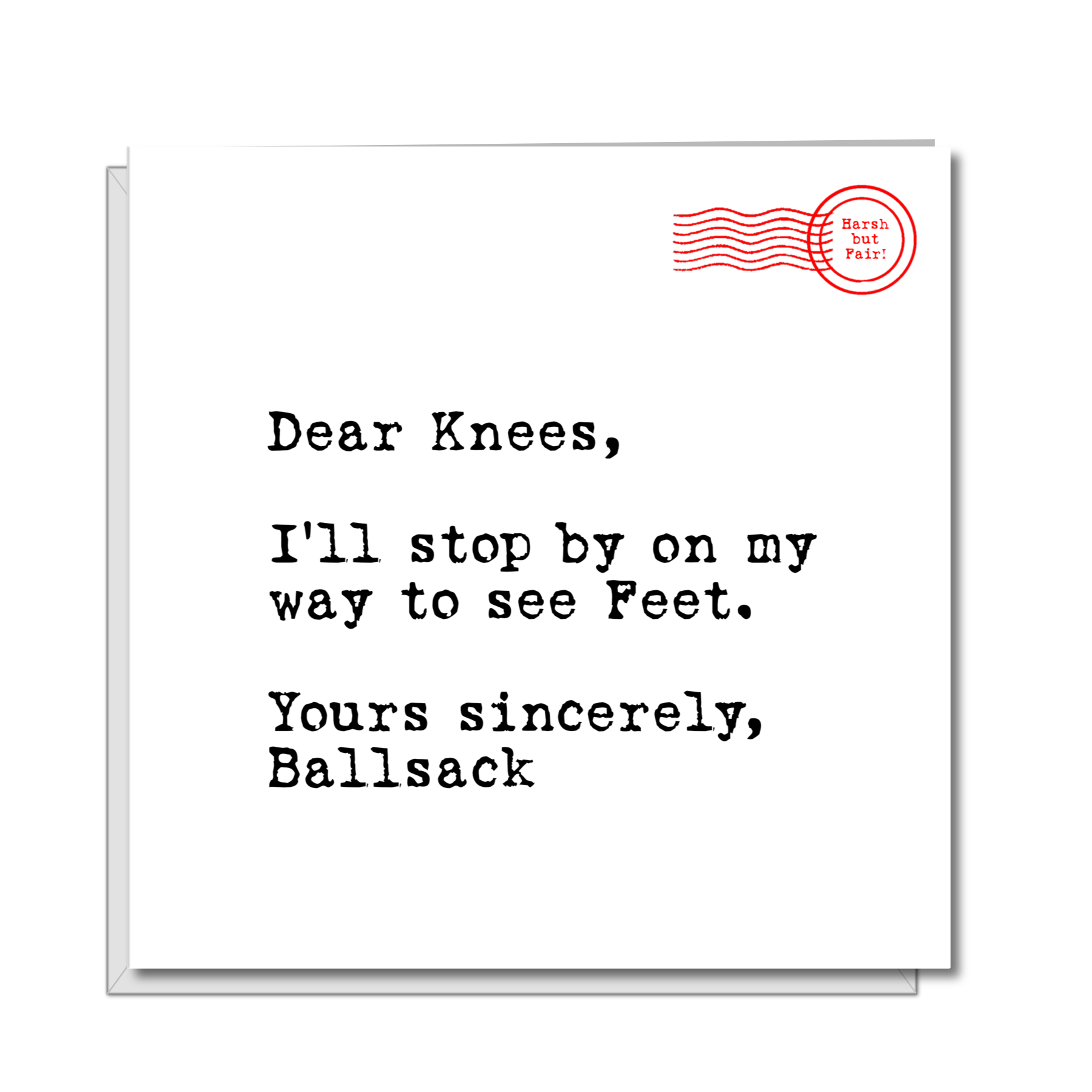 humor birthday card male saggy balls