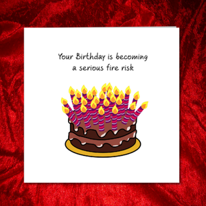 cake candles birthday card