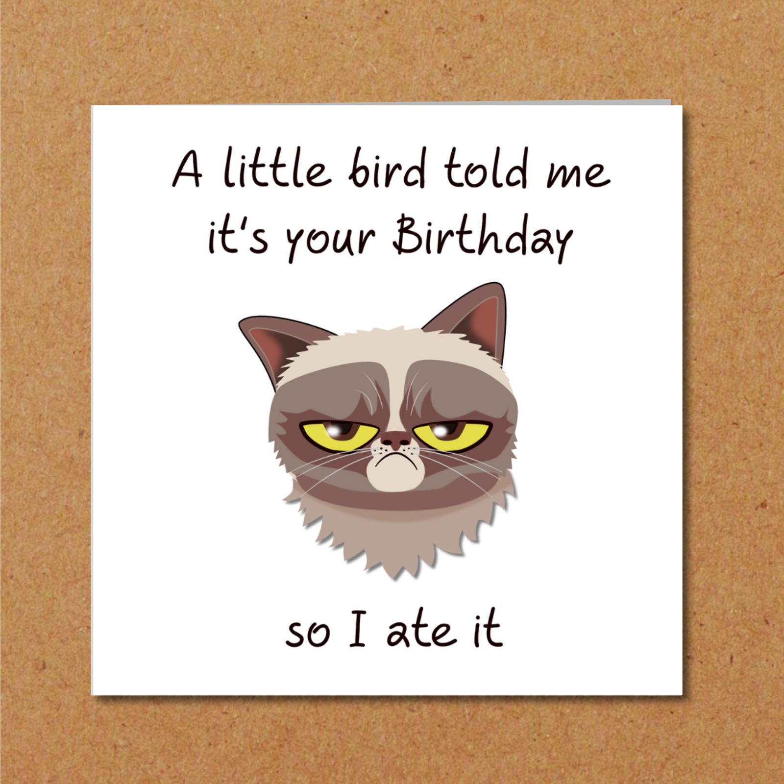 grumpy cat birthday card