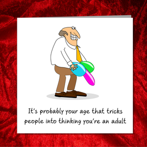 Funny 30th 40th 50th Birthday Card - Amusing Humorous Rude Cheeky - thirtieth fortieth fiftieth  old aged