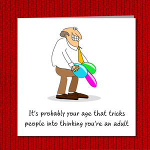 Funny 30th 40th 50th Birthday Card - Amusing Humorous Rude Cheeky - thirtieth fortieth fiftieth  old aged