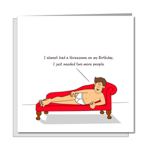 Funny Birthday Card for husband, boyfriend, male friend, men, uncle - humorous amusing - 20th 30th 40th 50th Birthday Card sexy naughty rude