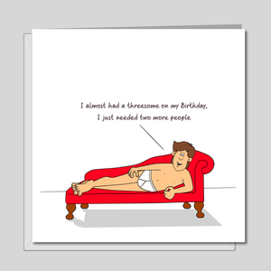 Funny Birthday Card for husband, boyfriend, male friend, men, uncle - humorous amusing - 20th 30th 40th 50th Birthday Card sexy naughty rude