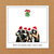 Kiss under the Mistletoe! Funny Christmas Card for Gene Simmons fans - kiss rock band - Xmas Card