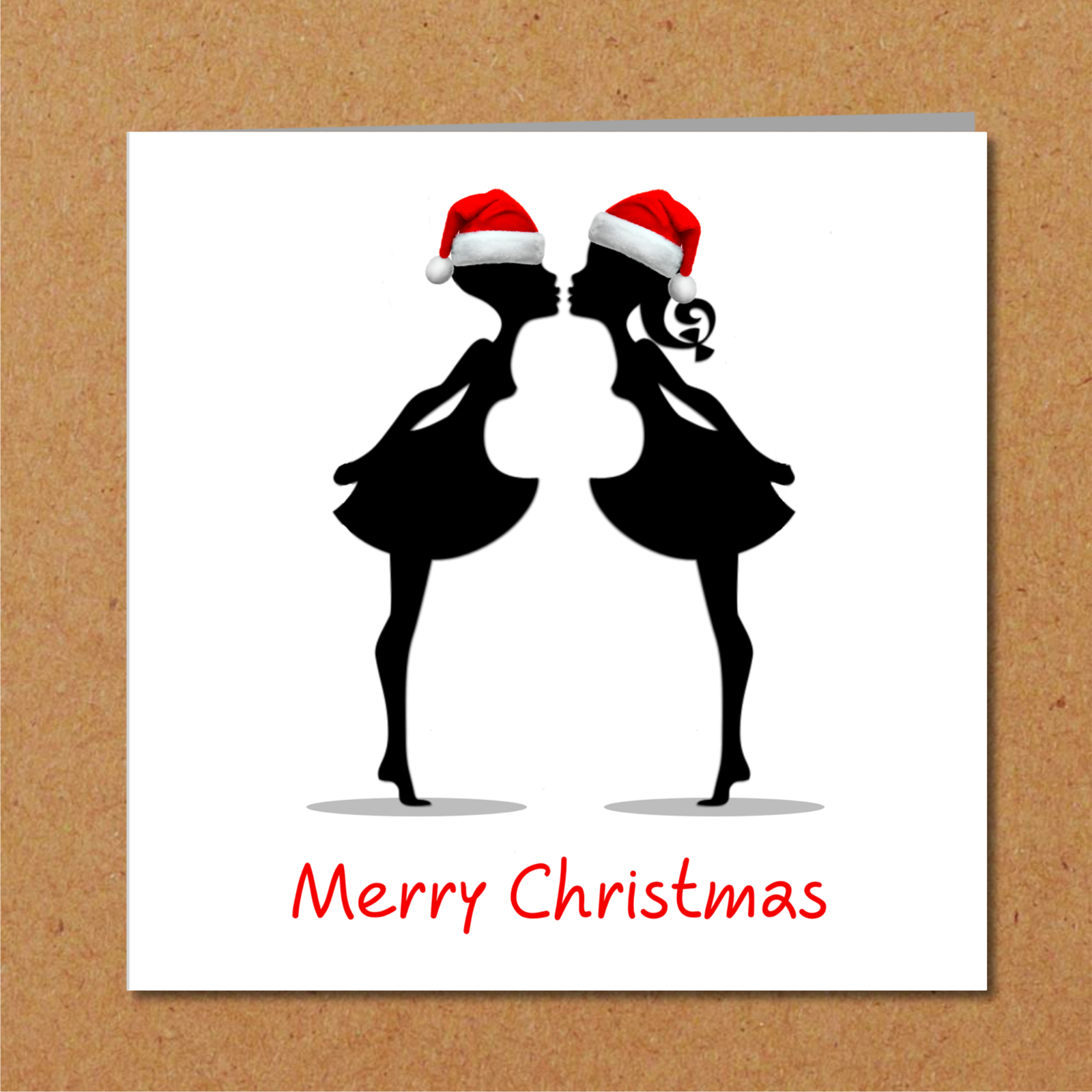 Lesbian Christmas Day for female partner - same sex -  love friendship - LGBT Lesbian Gay