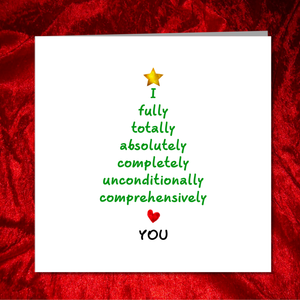 Romantic Christmas Card - Love Christmas - Girlfriend boyfriend wife husband lover- Married Love You Special