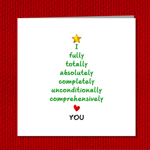Romantic Christmas Card - Love Christmas - Girlfriend boyfriend wife husband lover- Married Love You Special