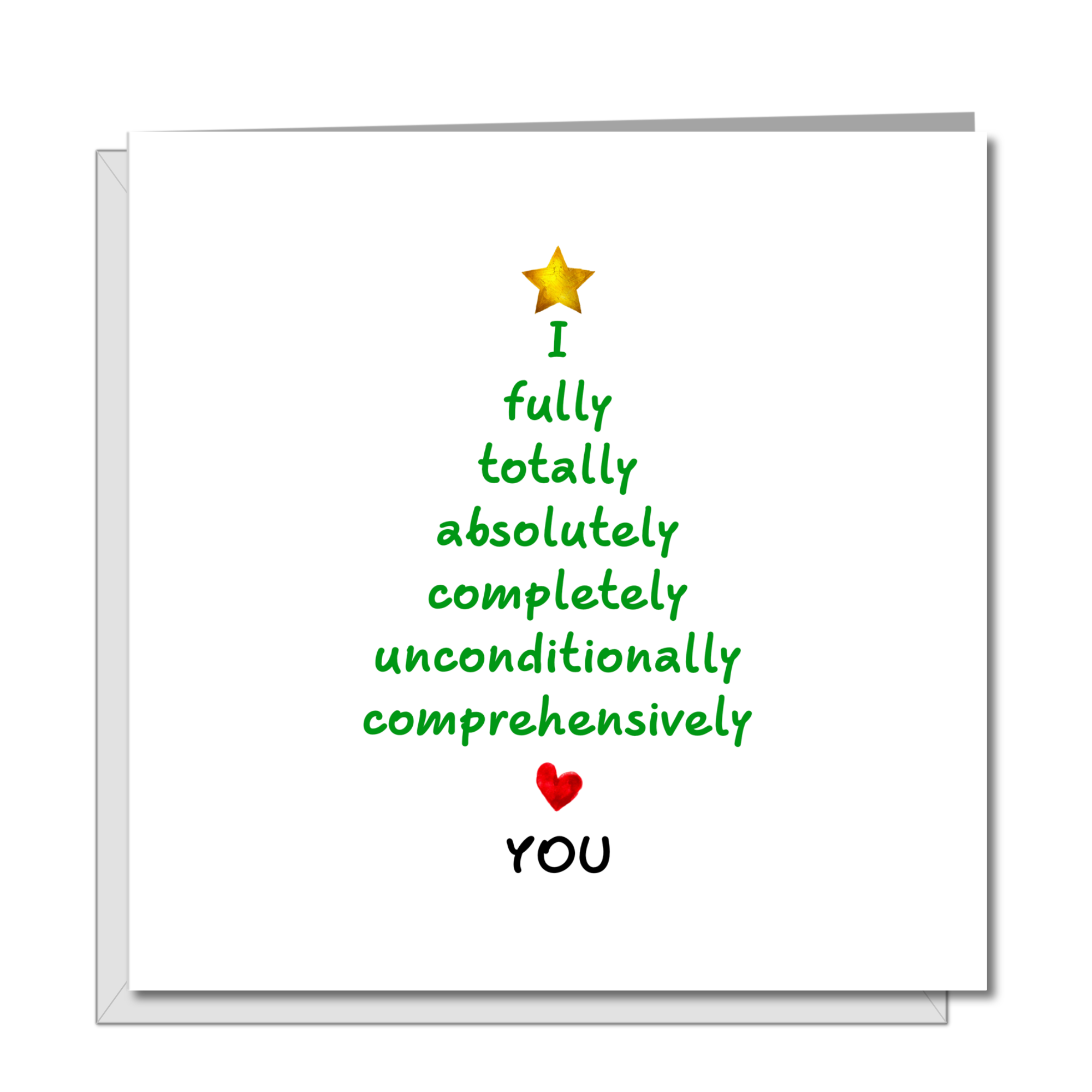 Romantic Christmas Card - Love Christmas - Girlfriend boyfriend wife husband lover- Married Love You Special