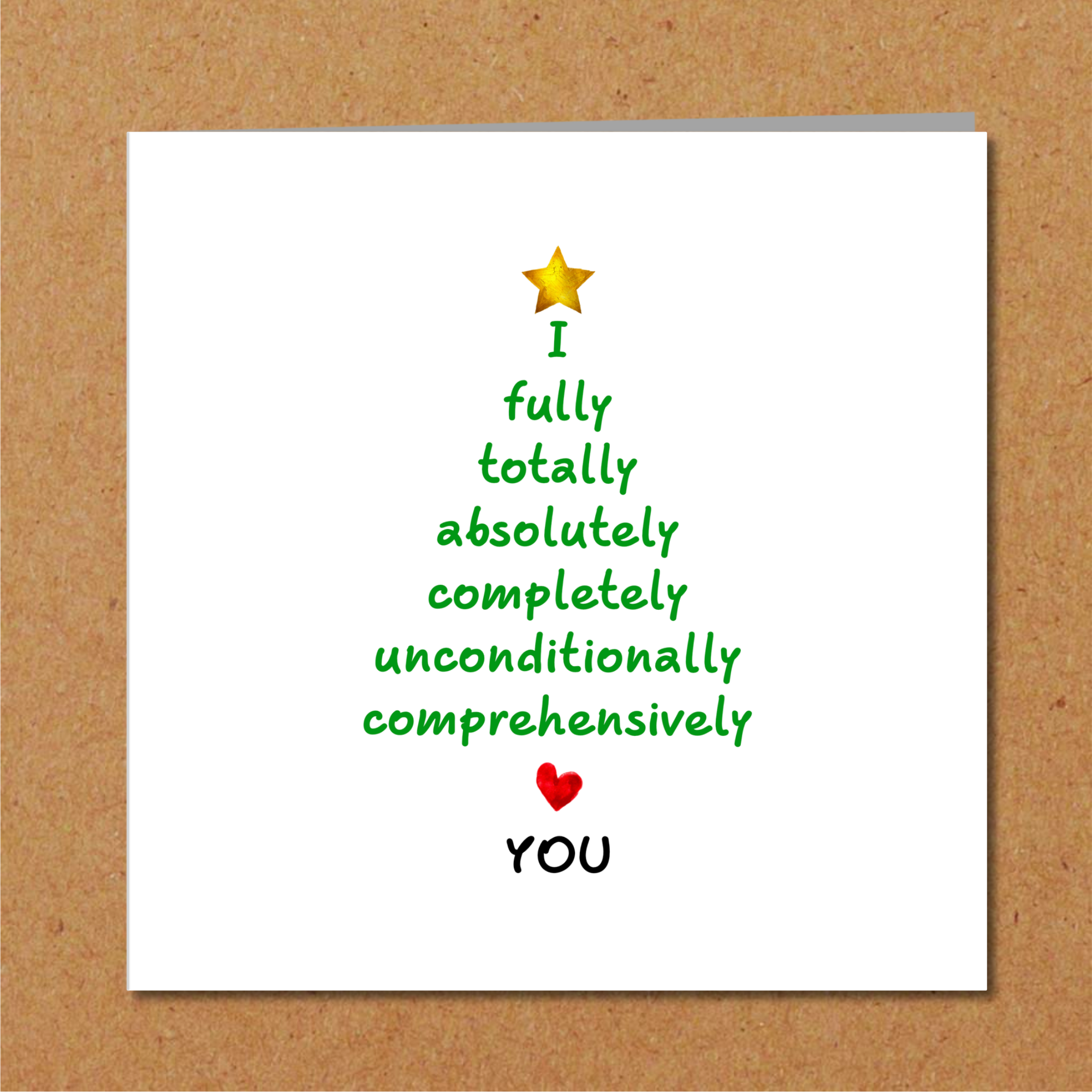 Romantic Christmas Card - Love Christmas - Girlfriend boyfriend wife husband lover- Married Love You Special