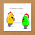 Funny Joke Christmas Card for family, friends, children, work colleague - humorous humour lights tree decoration