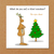 Funny Joke Christmas Card for kids children student teacher, family - What do you call a blind reindeer? No eye deer