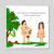 Funny Christmas Card - Adam and Eve - Cheeky Rude Humorous / Humor - Joke Cartoon Fun - Boyfriend Girlfriend Friends Family