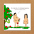 Funny Christmas Card - Adam and Eve - Cheeky Rude Humorous / Humor - Joke Cartoon Fun - Boyfriend Girlfriend Friends Family