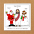 December Birthday Card - Combined Christmas Jesus Santa Claus -  Funny, Humorous and Amusing Cartoon