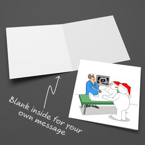 New Baby Christmas Card - Couple Expectant Father Pregnant Wife Dad Mum Snowman Shower Congratulations Swizzoo