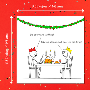 Naughty Christmas Card for Boyfriend Husband Partner - Funny Sexy Cheeky Rude - Adult Humour