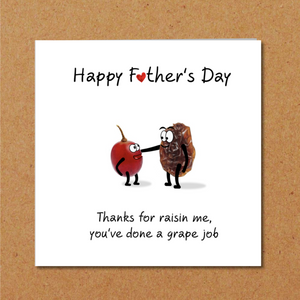 raisin fathers day card