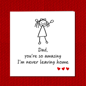 amazing daughter fathers day card