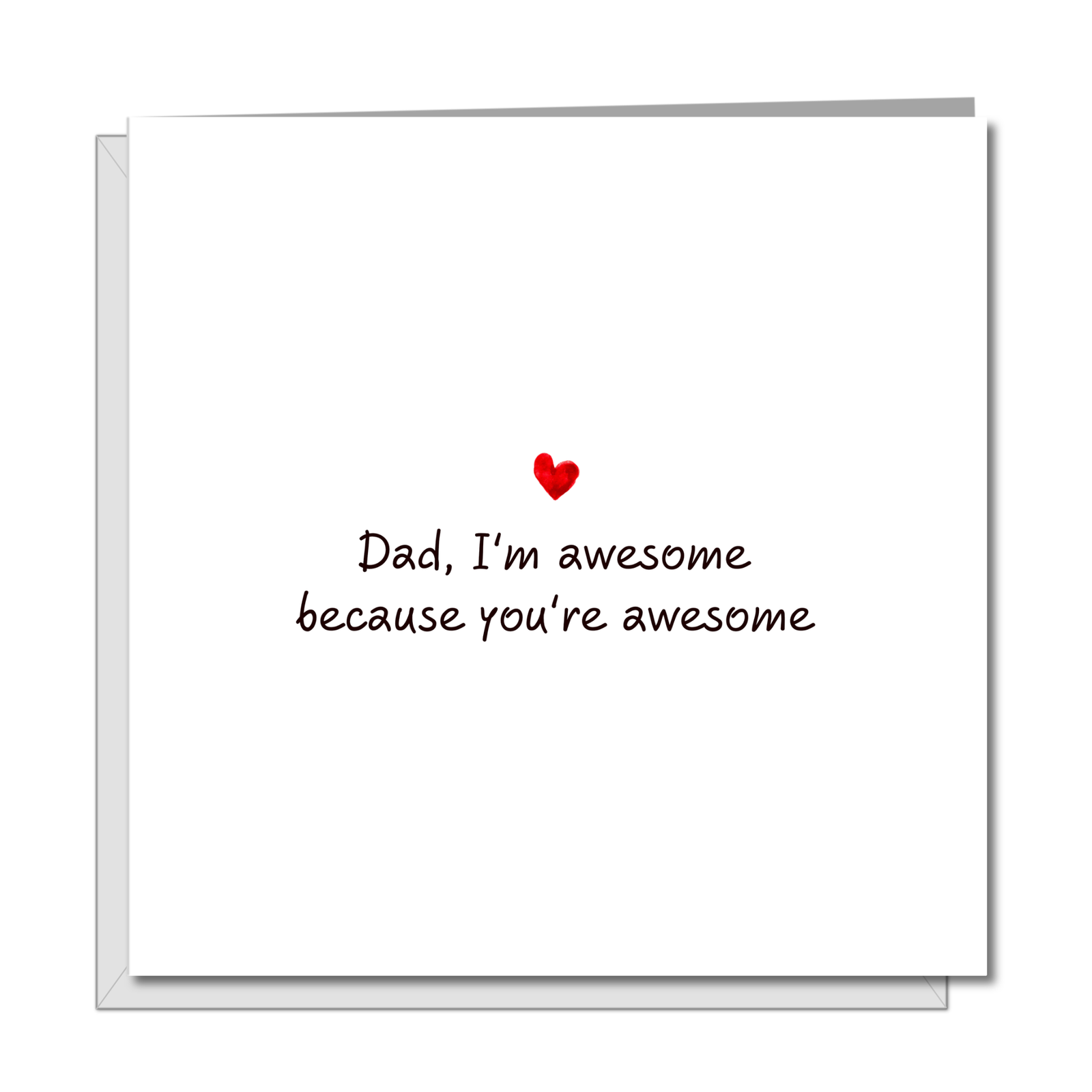 Fathers Day Card - You're awesome - best card for Dad from son or daughter - funny humour