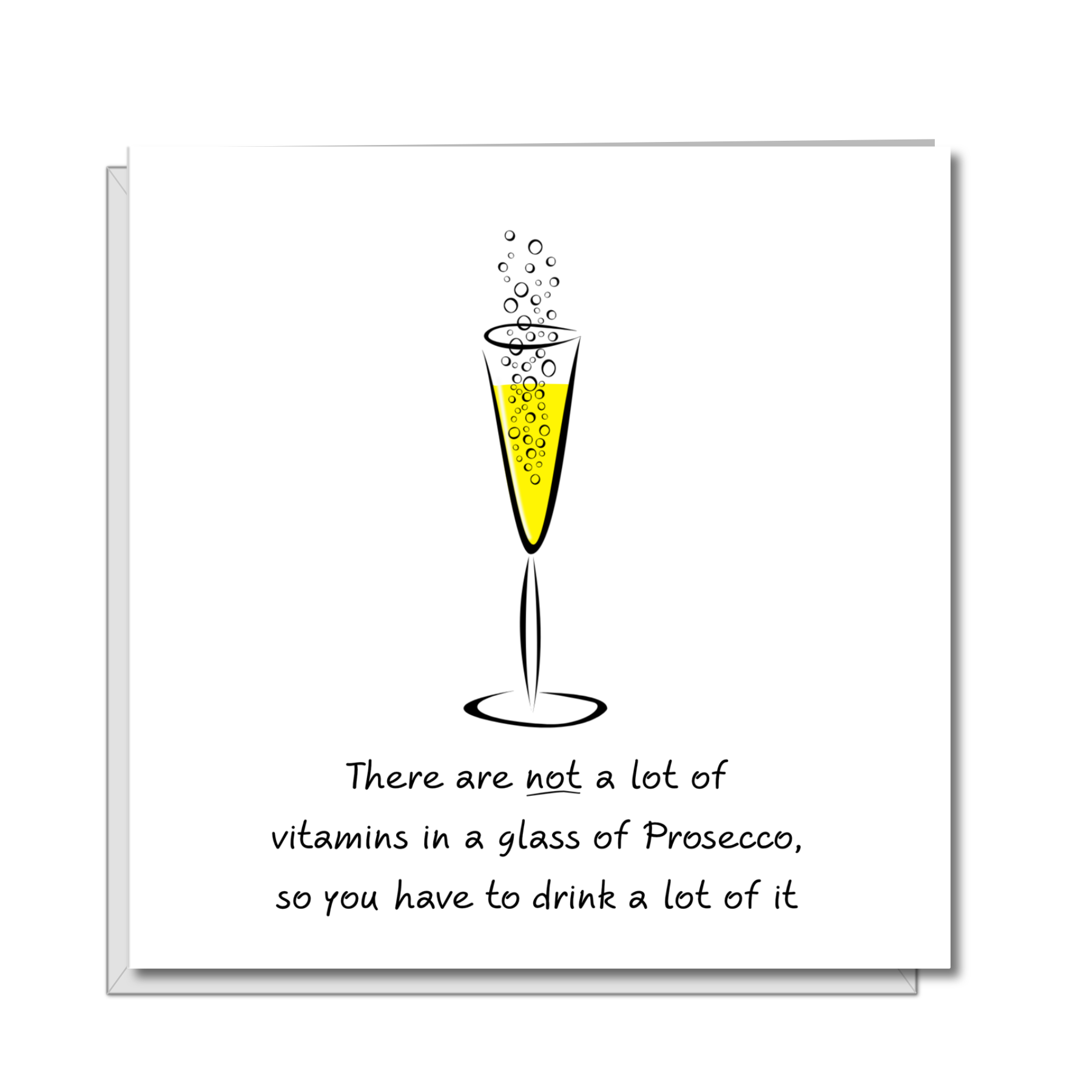 prosecco birthday card