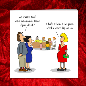 Funny Birthday Card, Mothers Day Card, Teacher Thank You - humorous amusing rude - children School party