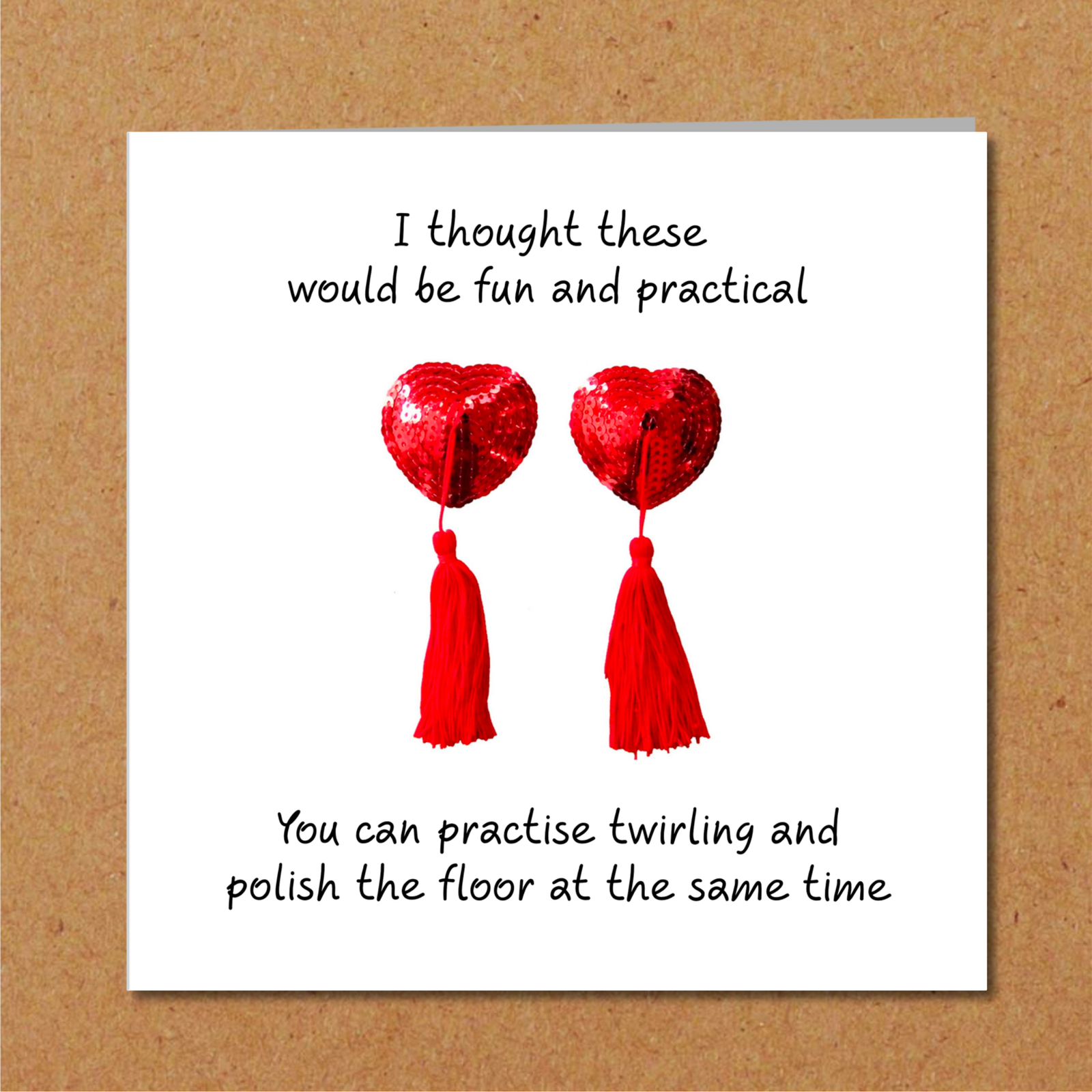 nipple tassels card