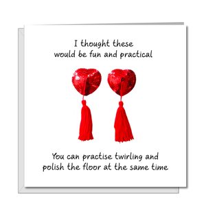 nipple tassels card