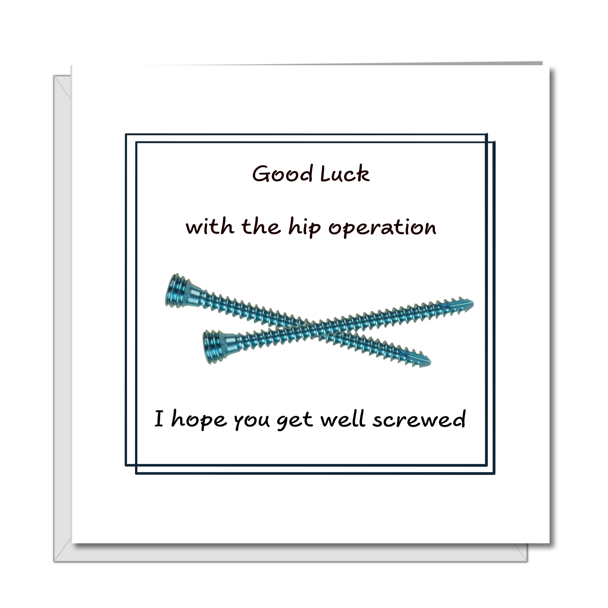 New Hip Replacement Card Good Luck Congratulations Get Well Soon Card Recover -  Funny, humorous, fun - hip surgery operation