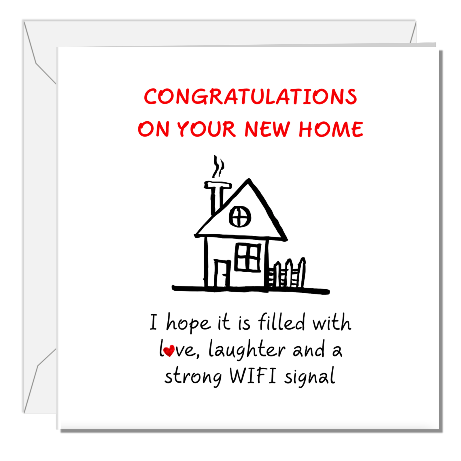 New Home Congratulations Card - Moving House Housewarming - Friends Family Son Daughter