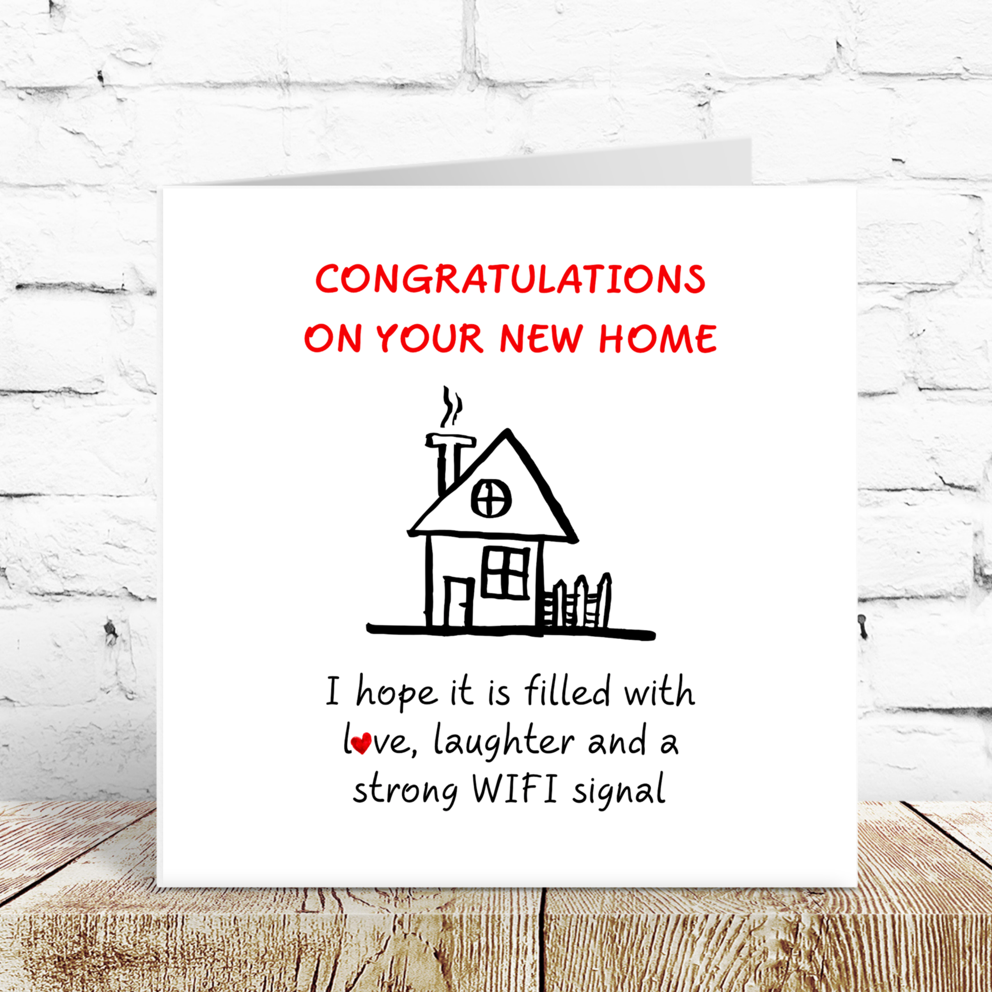 New Home Congratulations Card - Moving House Housewarming - Friends Family Son Daughter